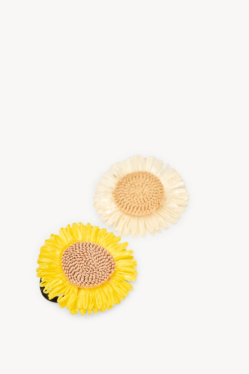 Haar elastiekjes met bloem