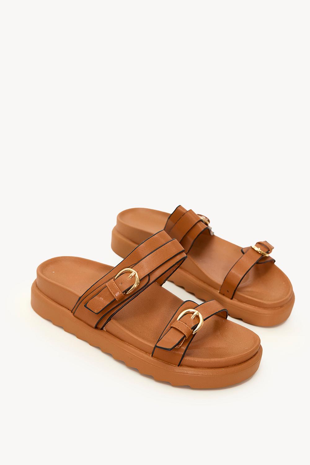 Sandalias marrones