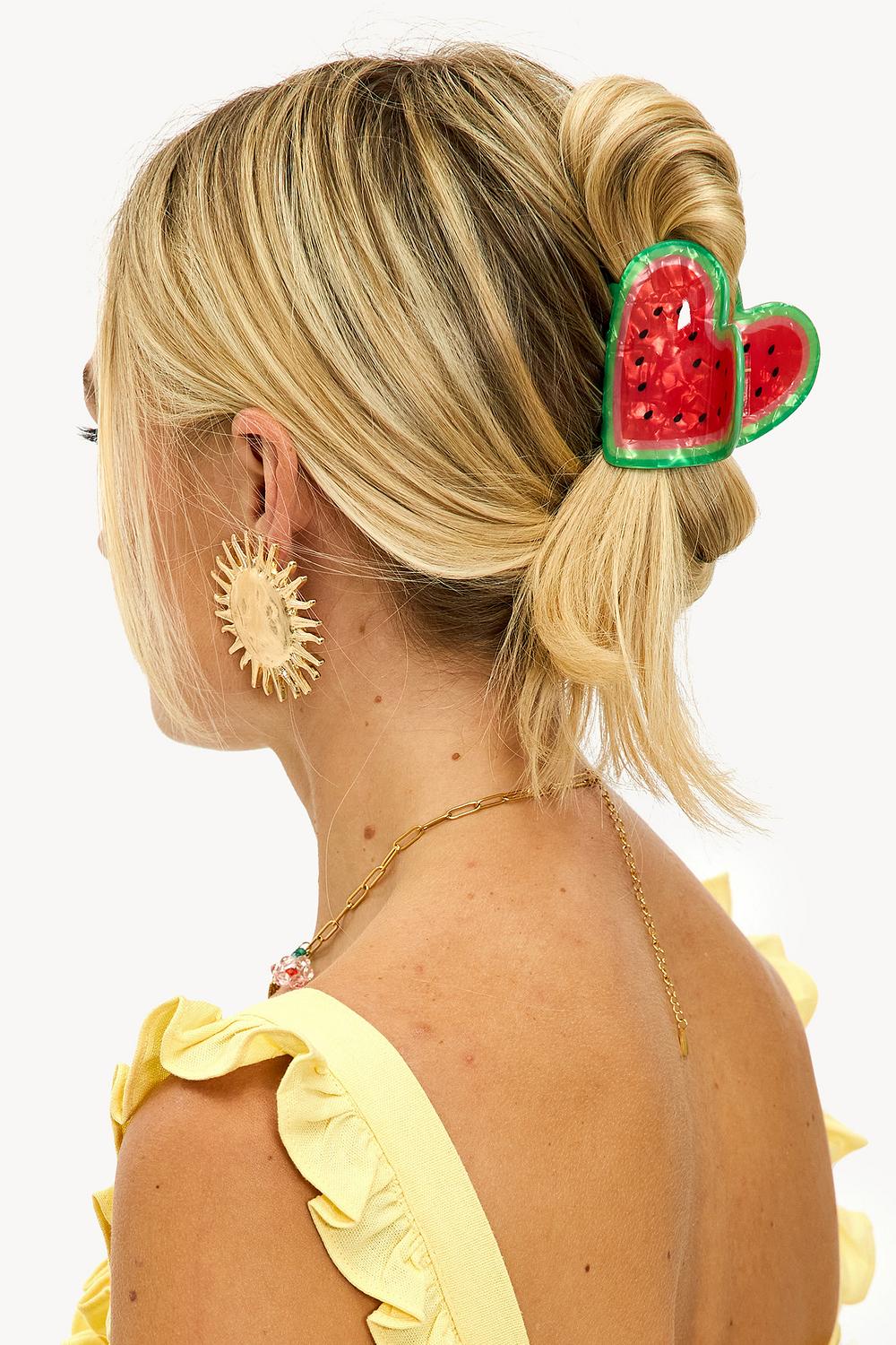 Red hair clip