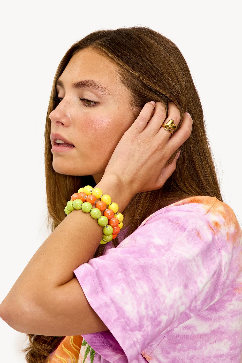 Lot de 3 bracelets colorés