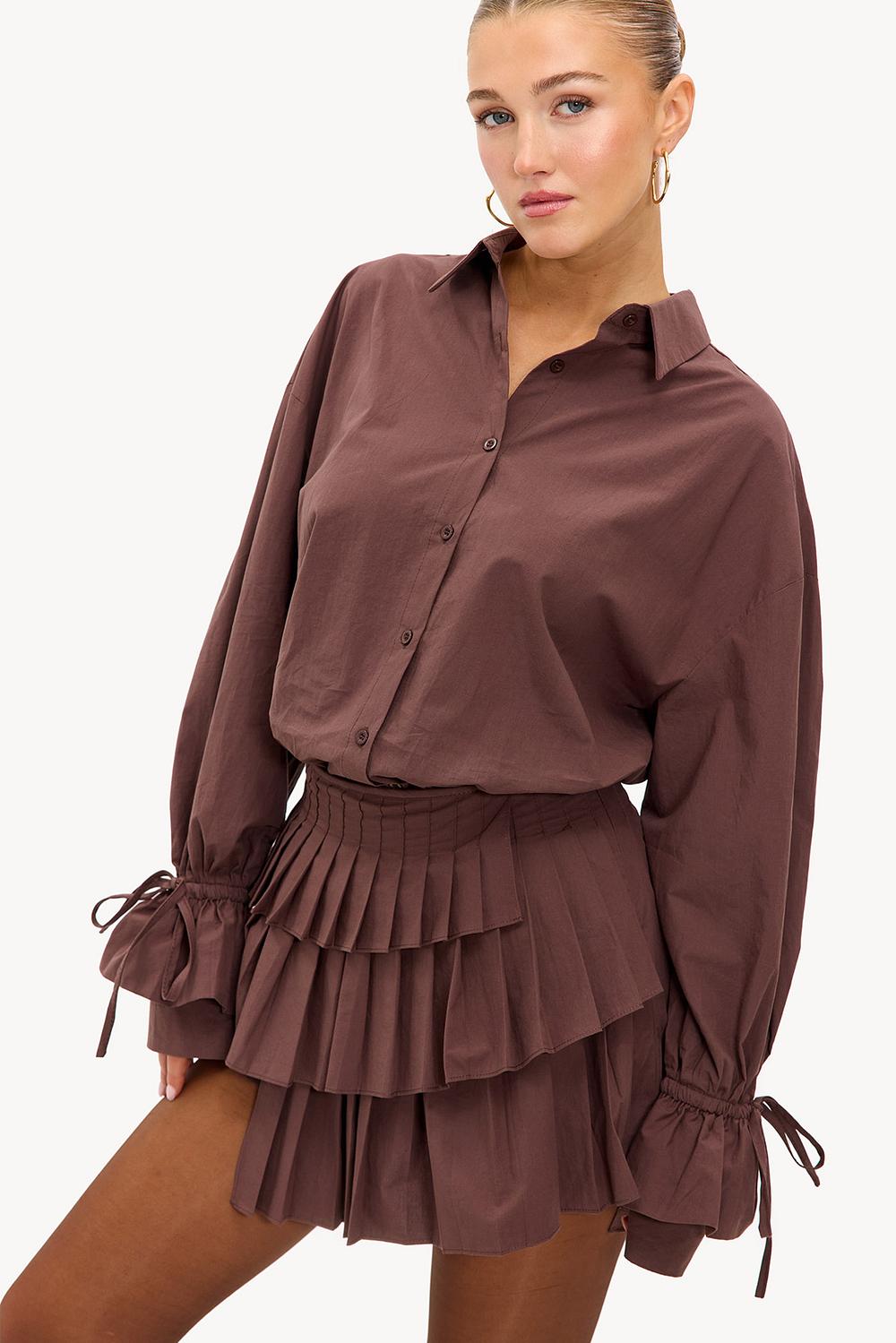 Brown skort