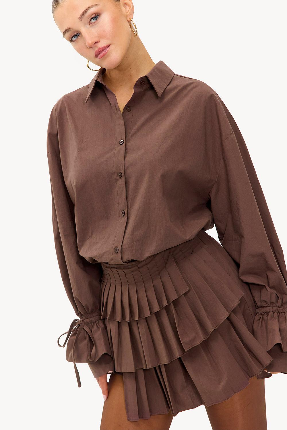 Blouse marron