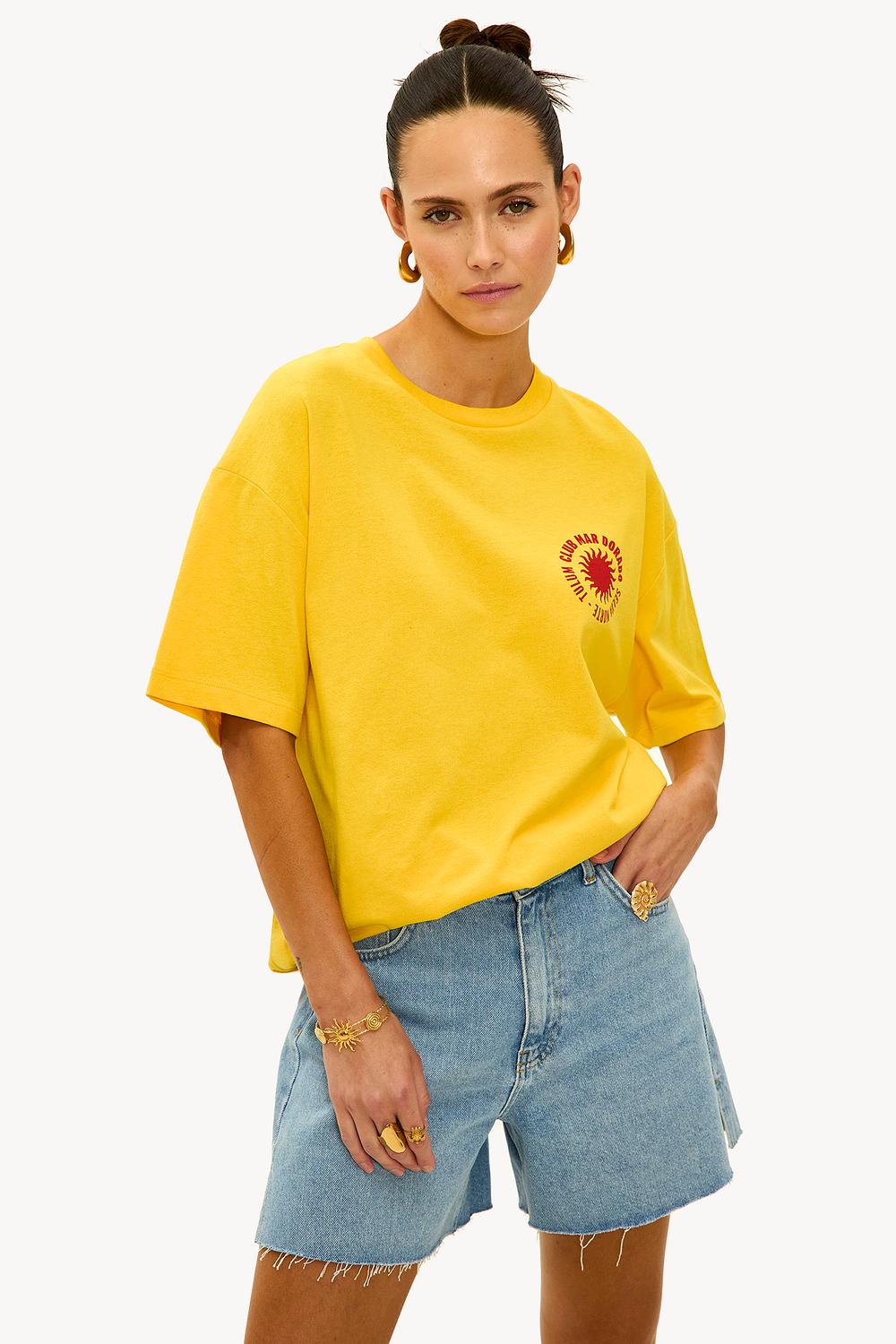 Okergeel it-shirt