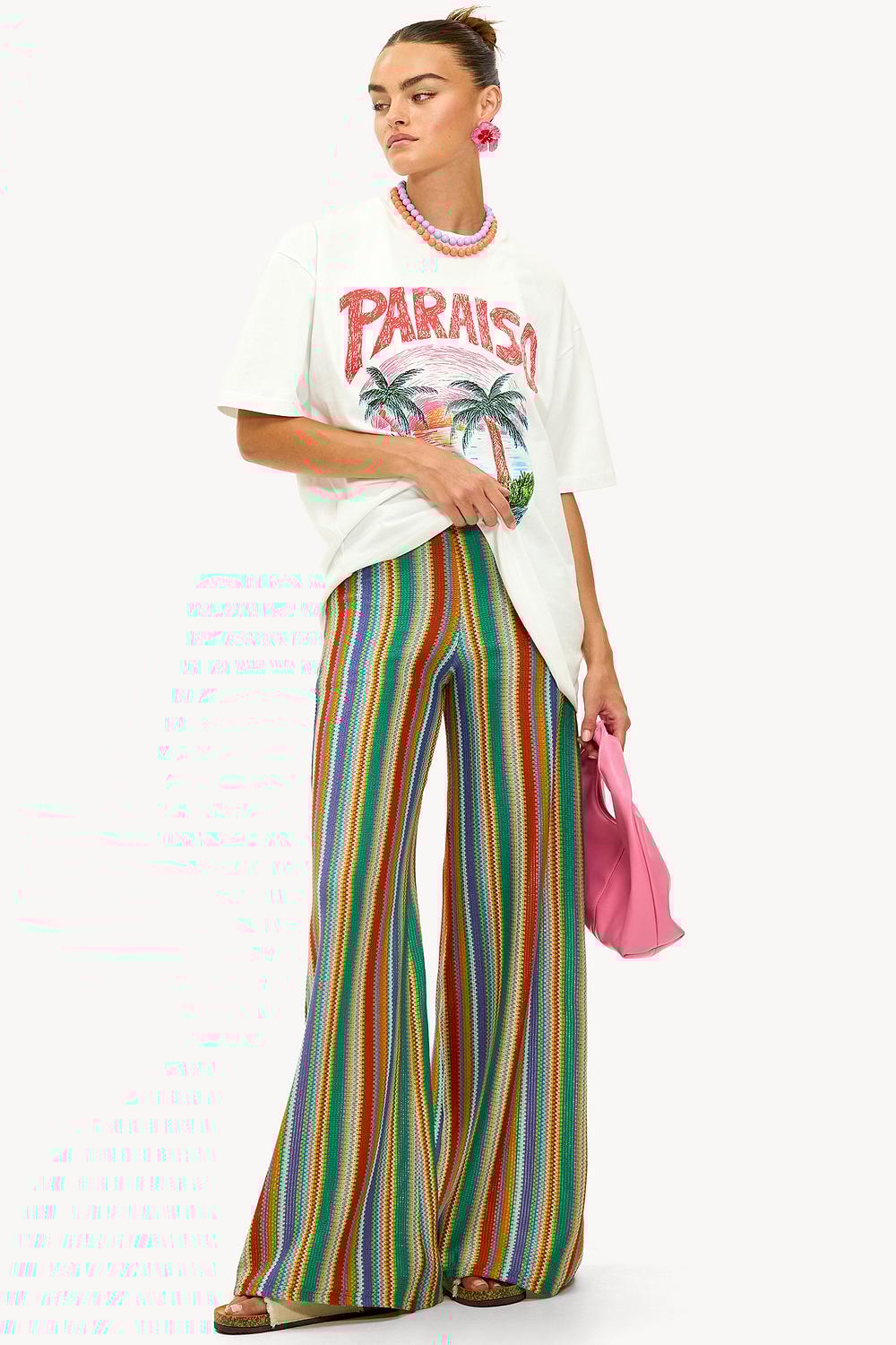 Pantalón verde con estampado