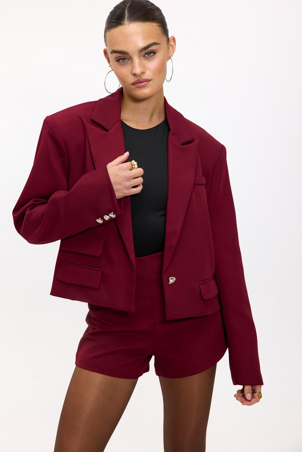 Rode cropped blazer