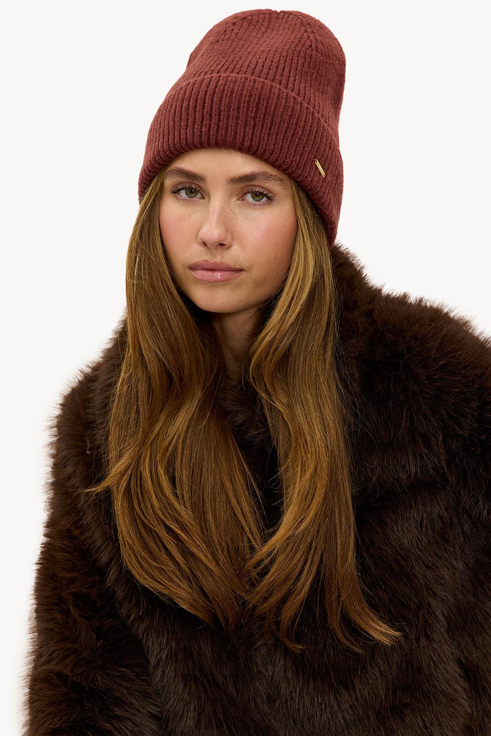 Dark brown beanie