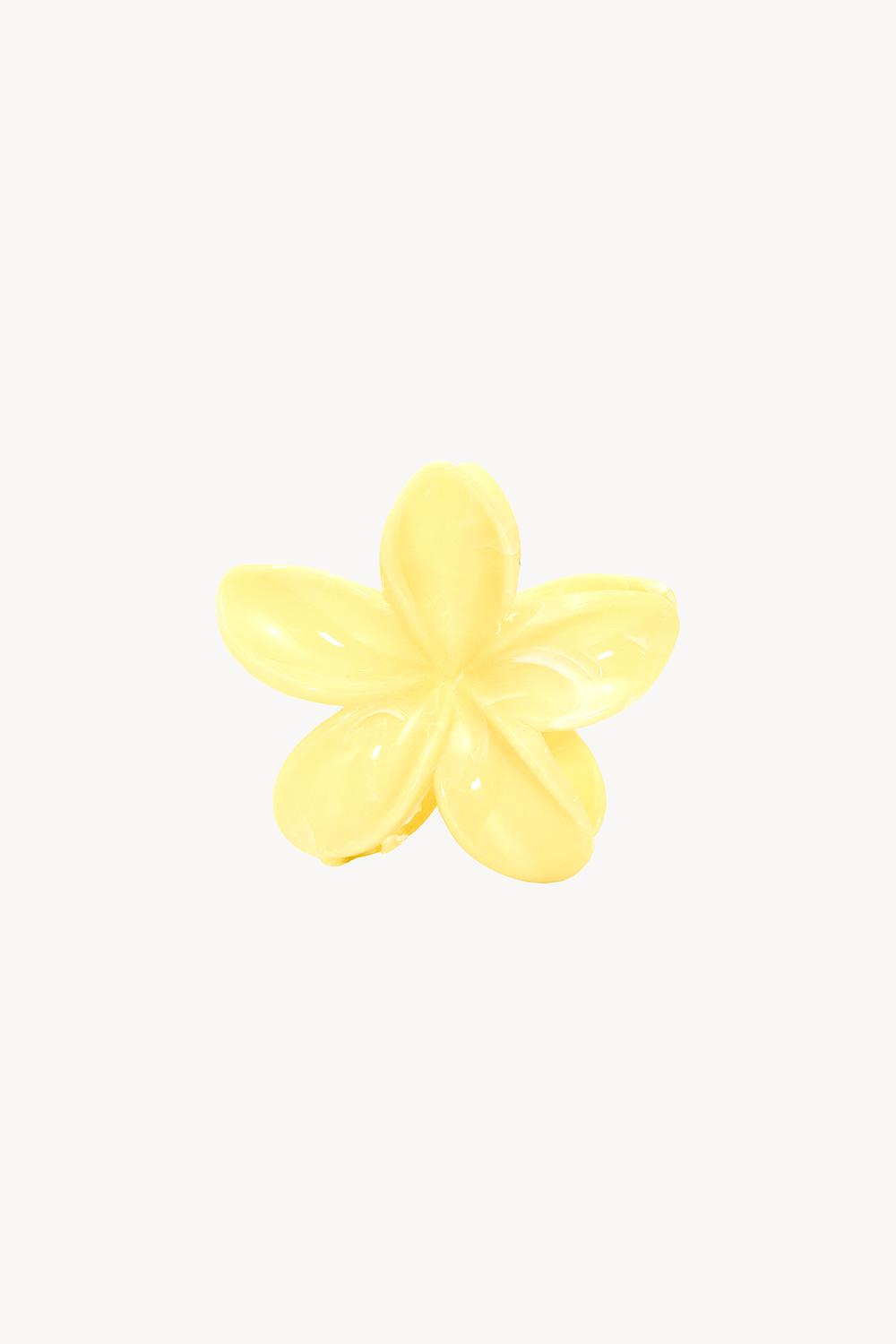 Pince à cheveux jaune