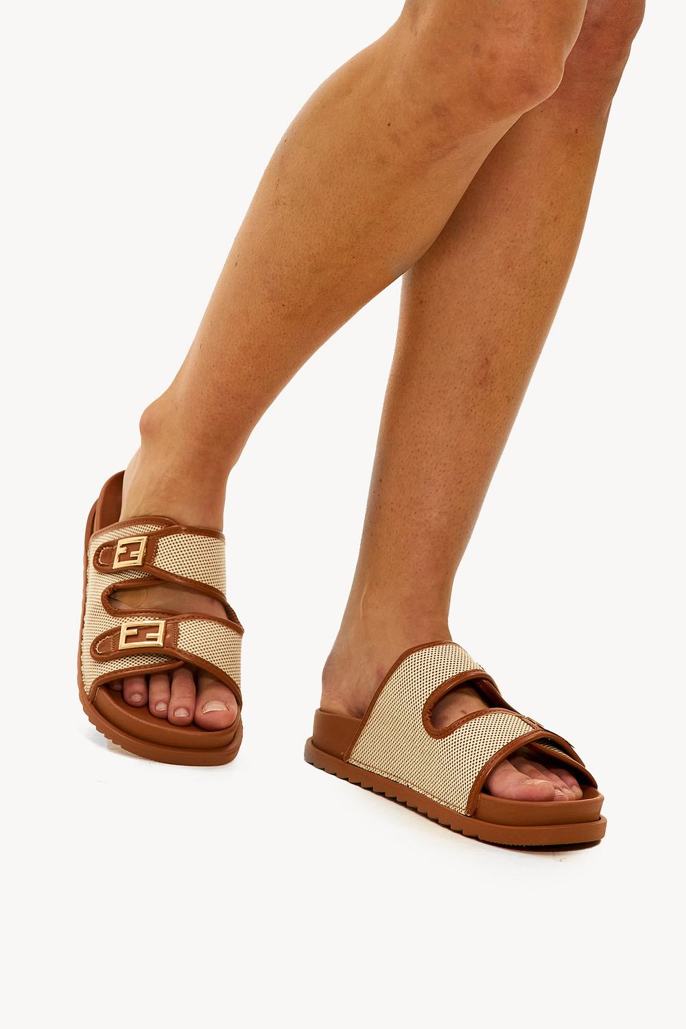 Brown slippers