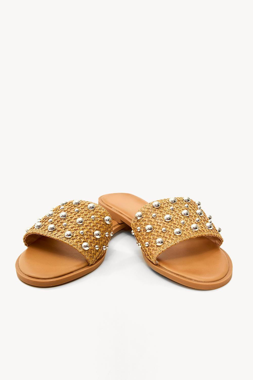 Pantoufles marron