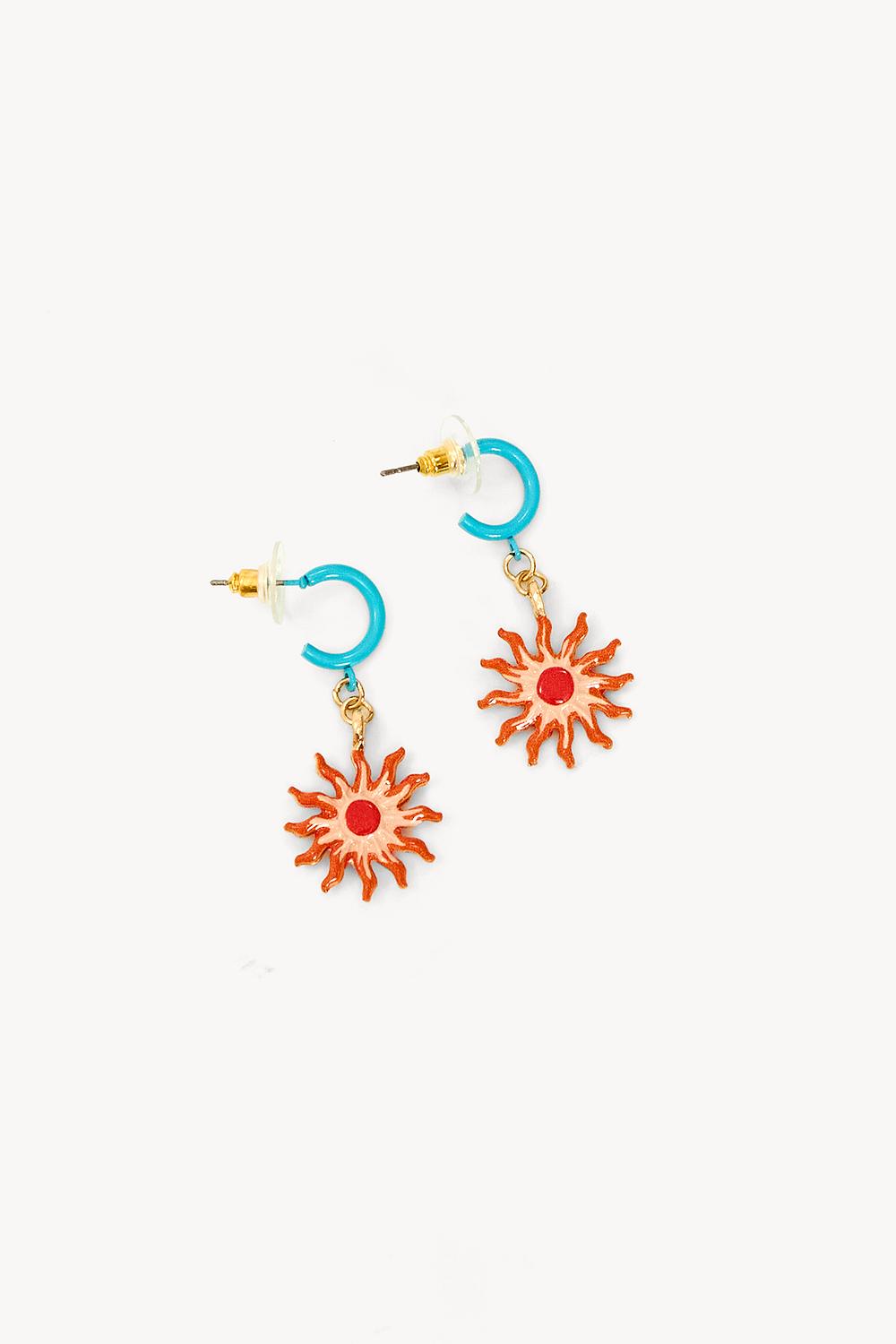 Orange earrings