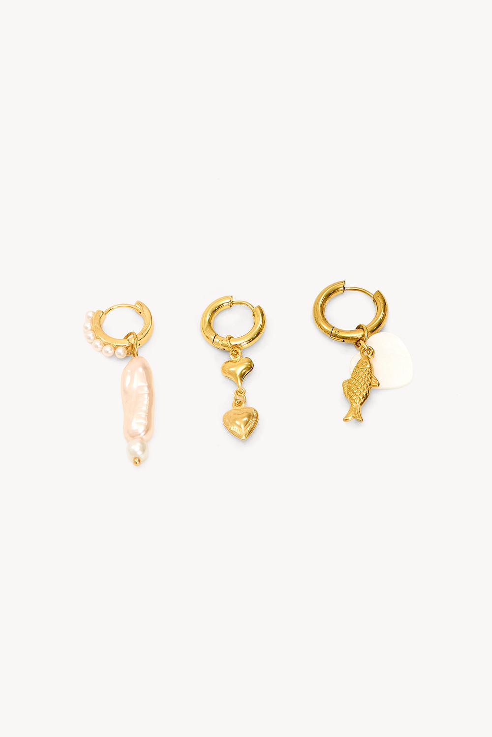Boucles d'oreilles dorées