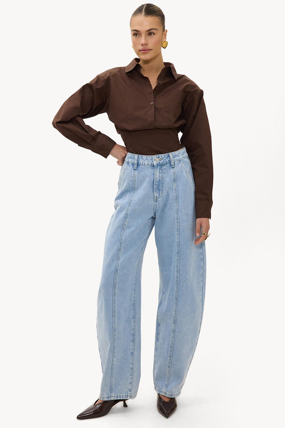 Light blue balloon jeans 