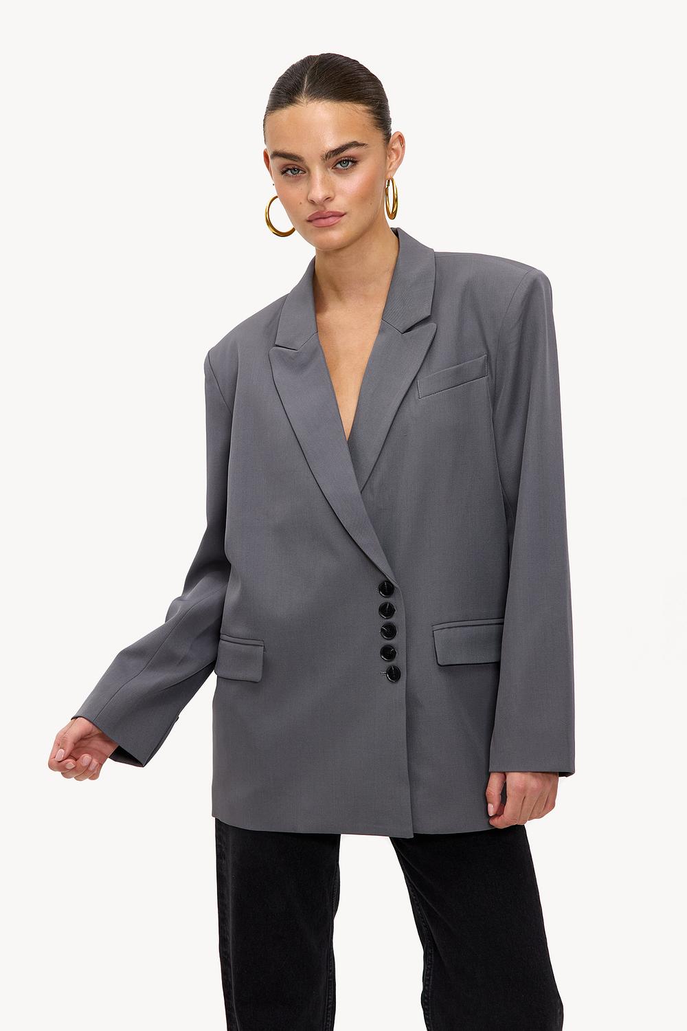 Gray blazer