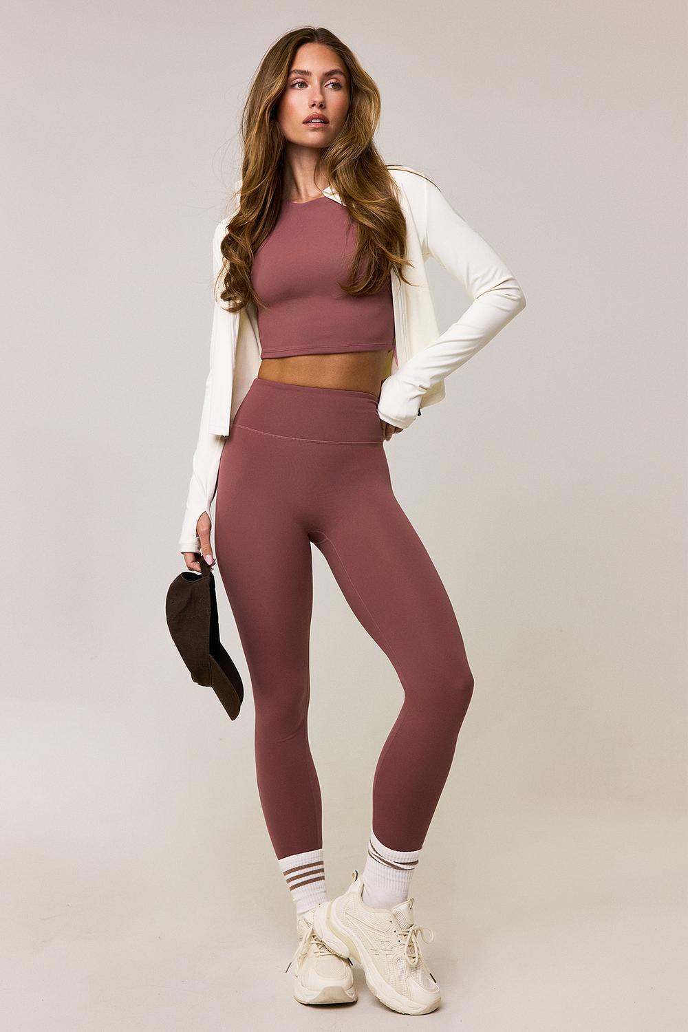 Leggings de sport vieux rose 