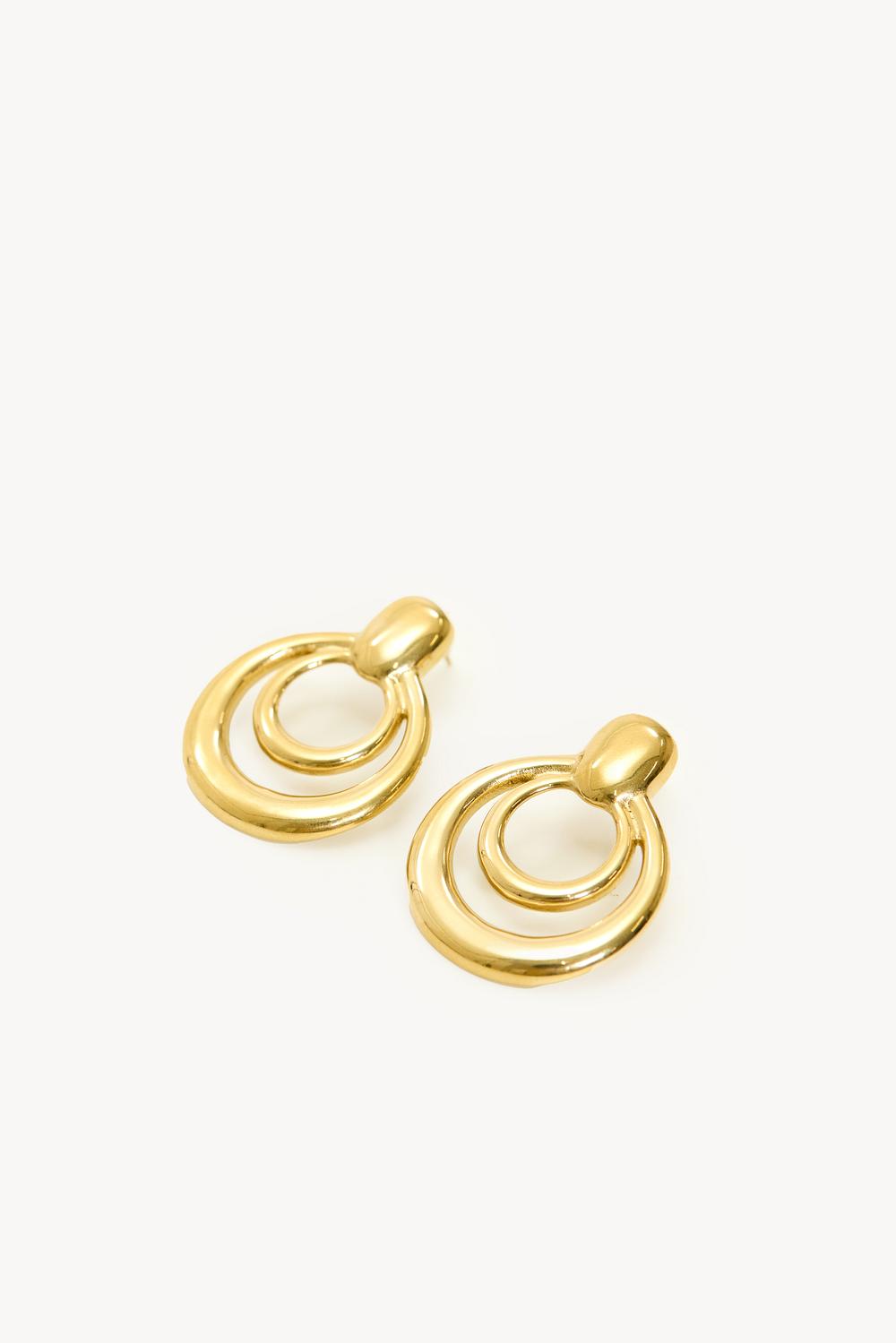 Gold earrings