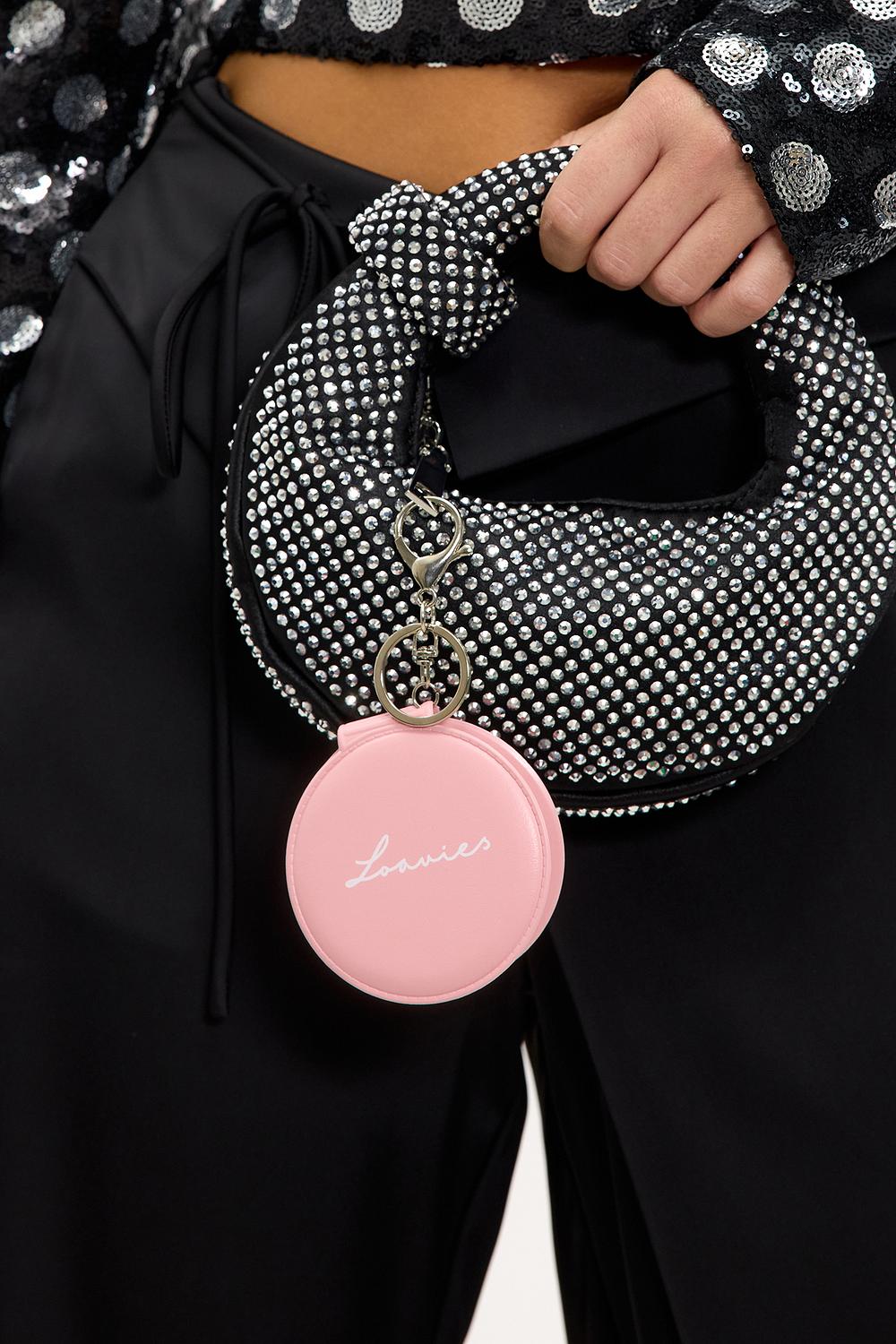 Llavero de plata con espejo