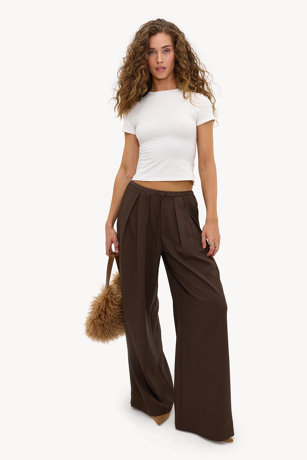 Dark brown dress pants
