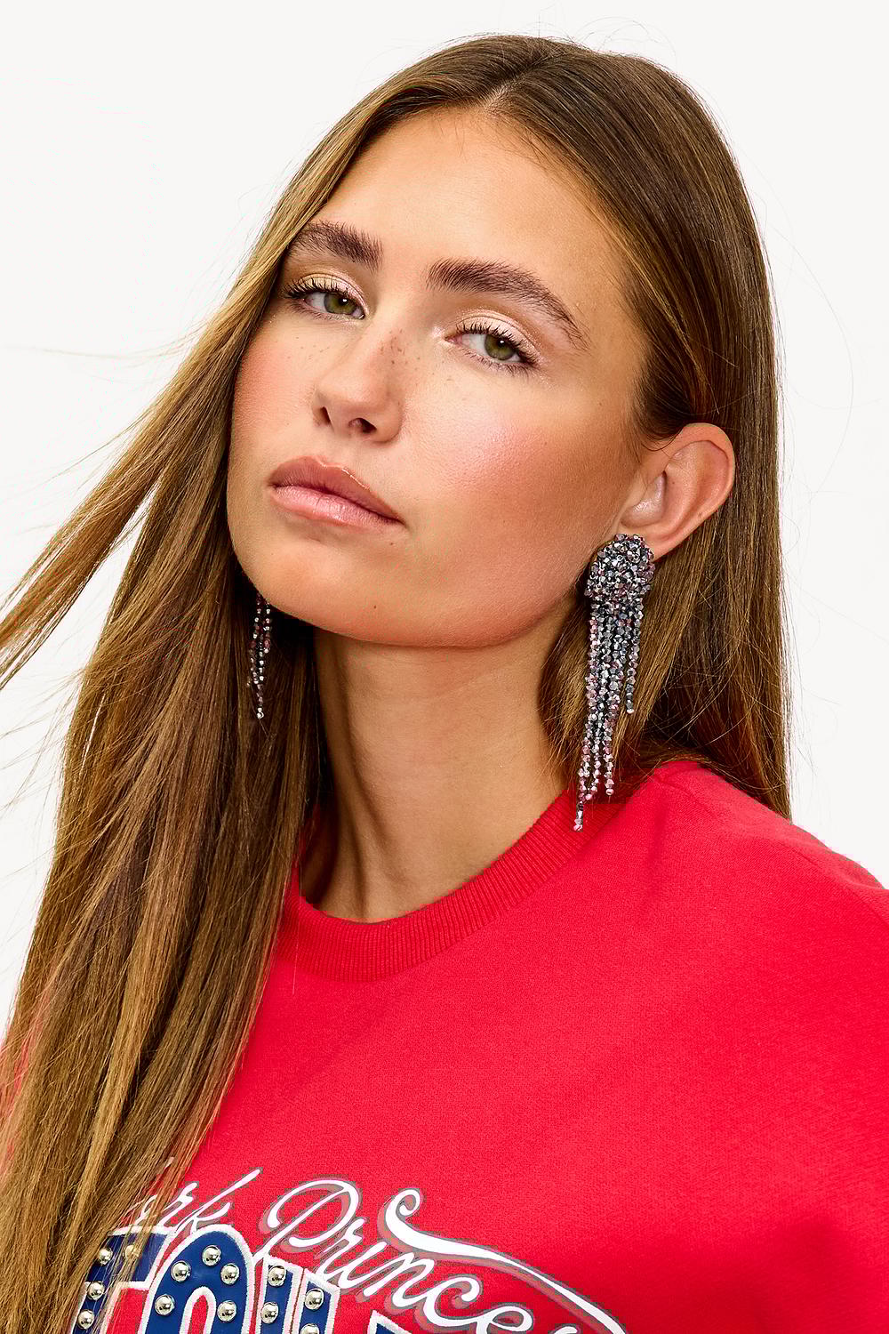 Boucles d'oreilles argentées
