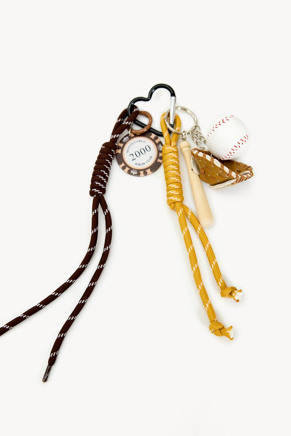 Beige key ring