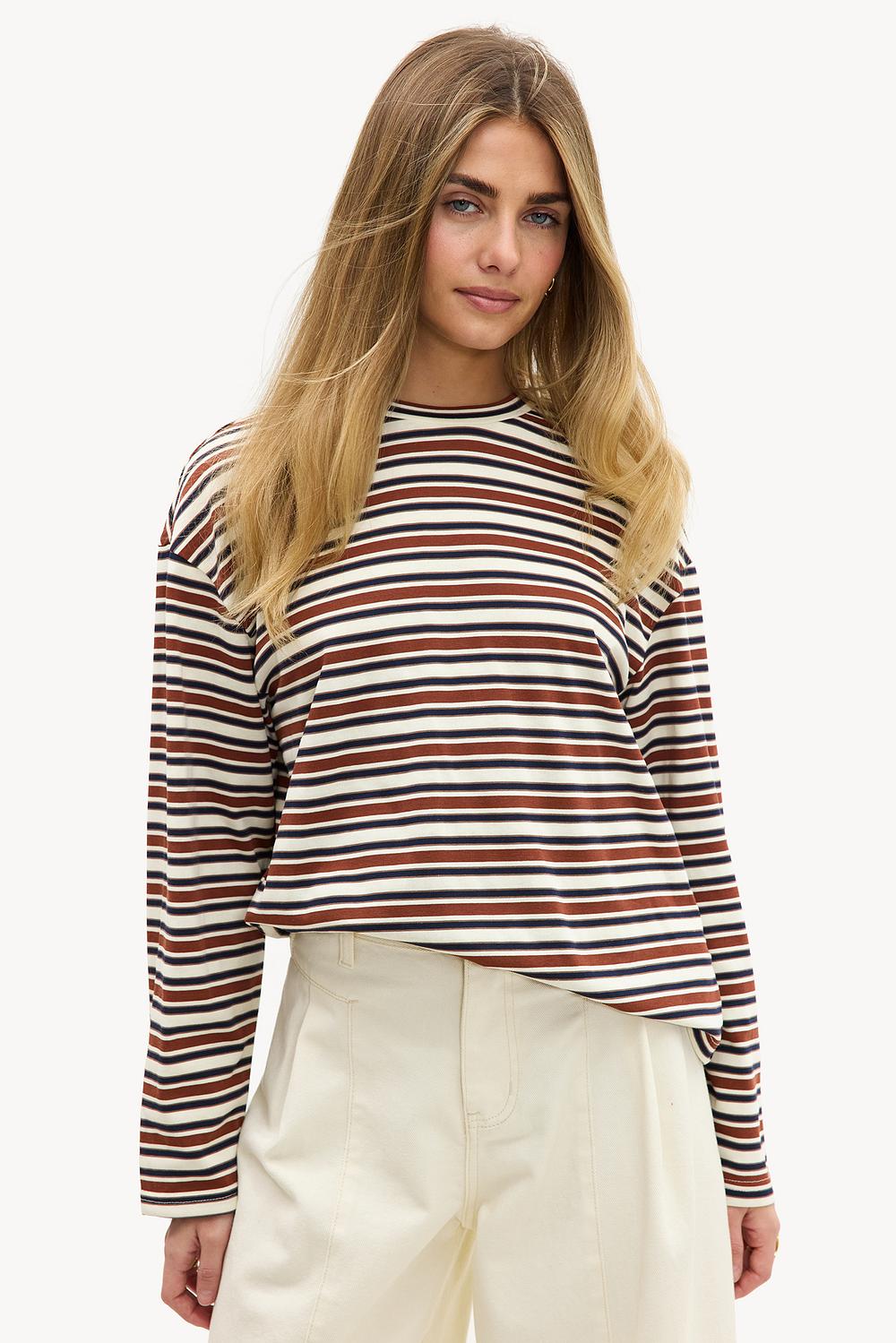 White striped shirt