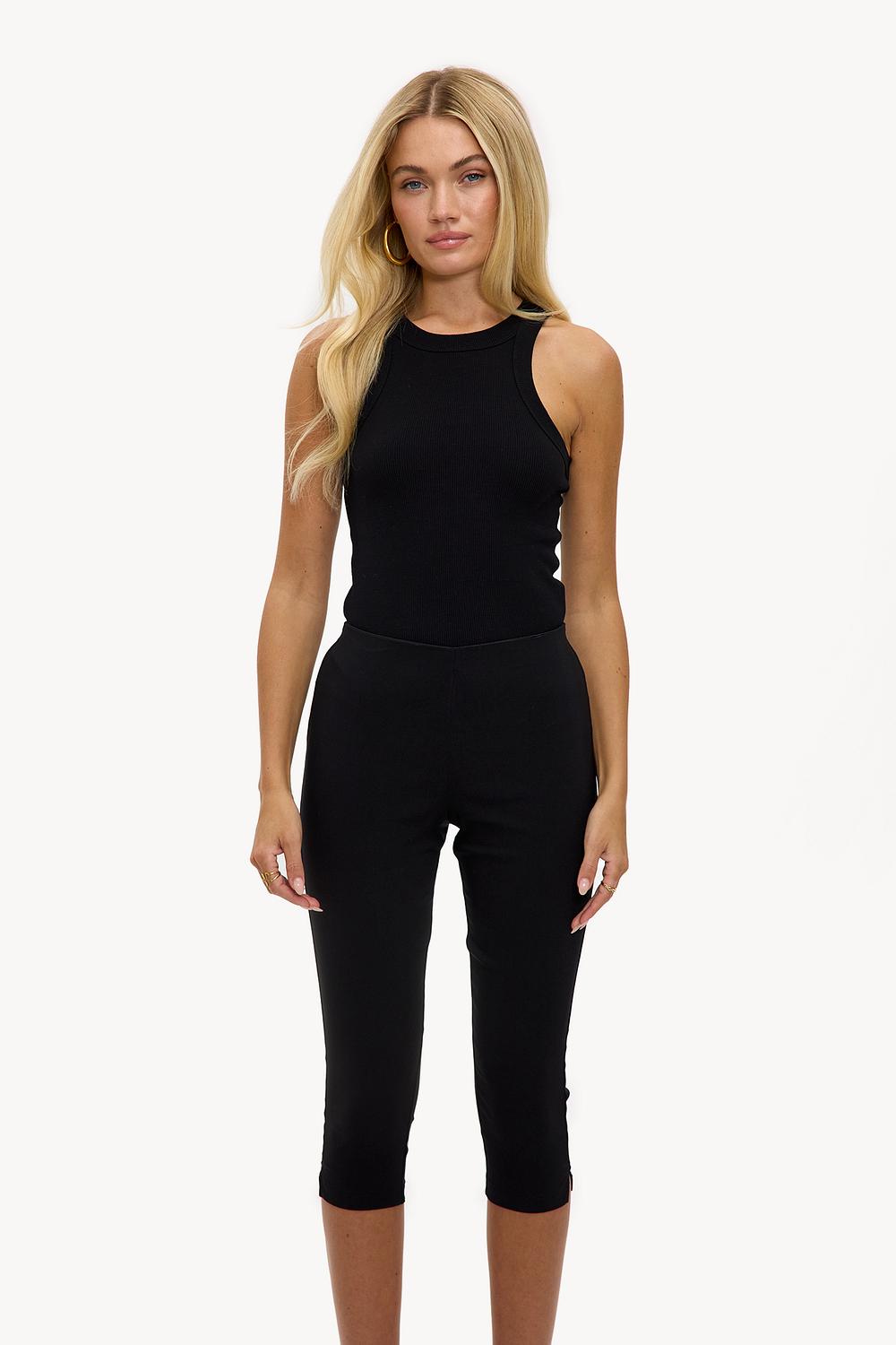 Legging noir trois-quarts