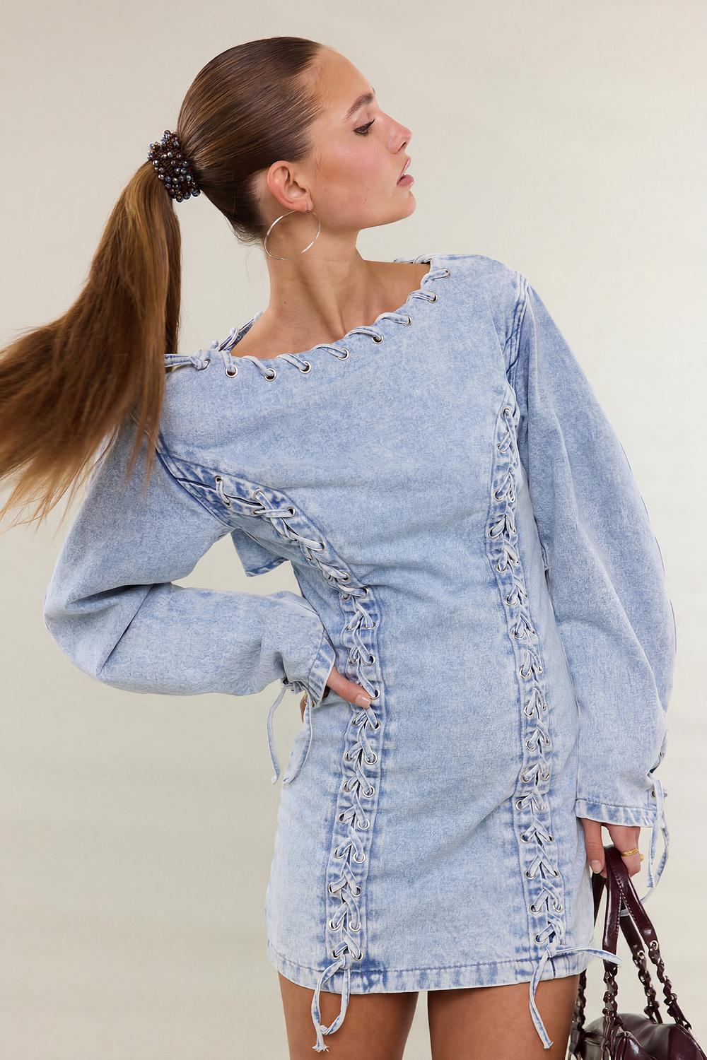 Élastiques marron avec perles