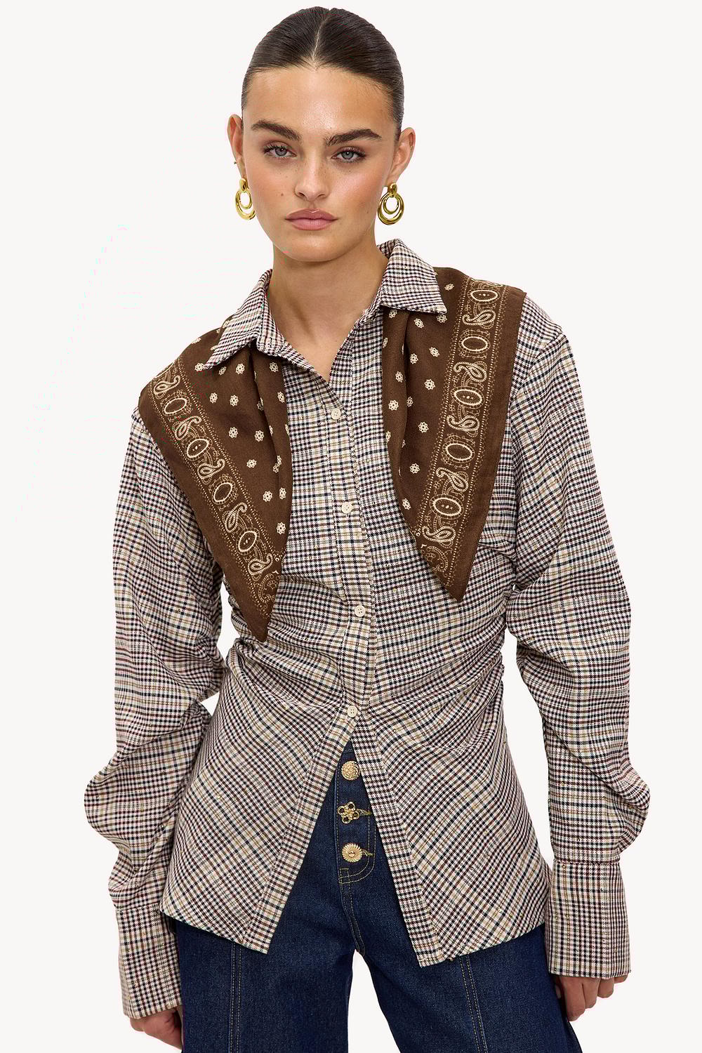 Brown scarf