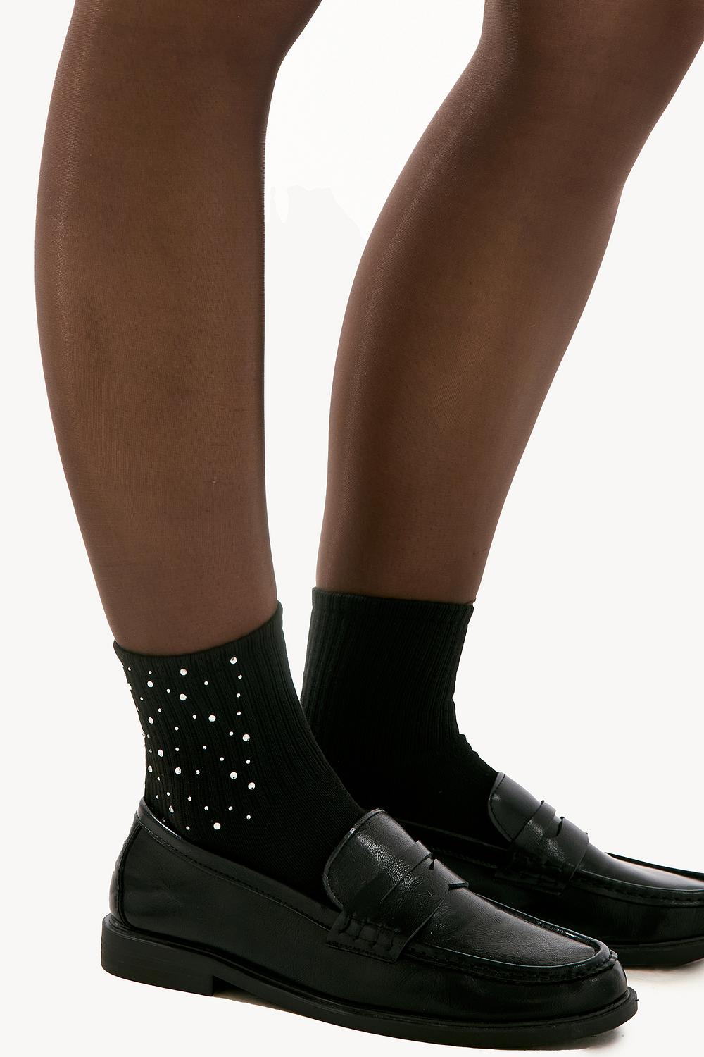 Escarpins noirs avec strass