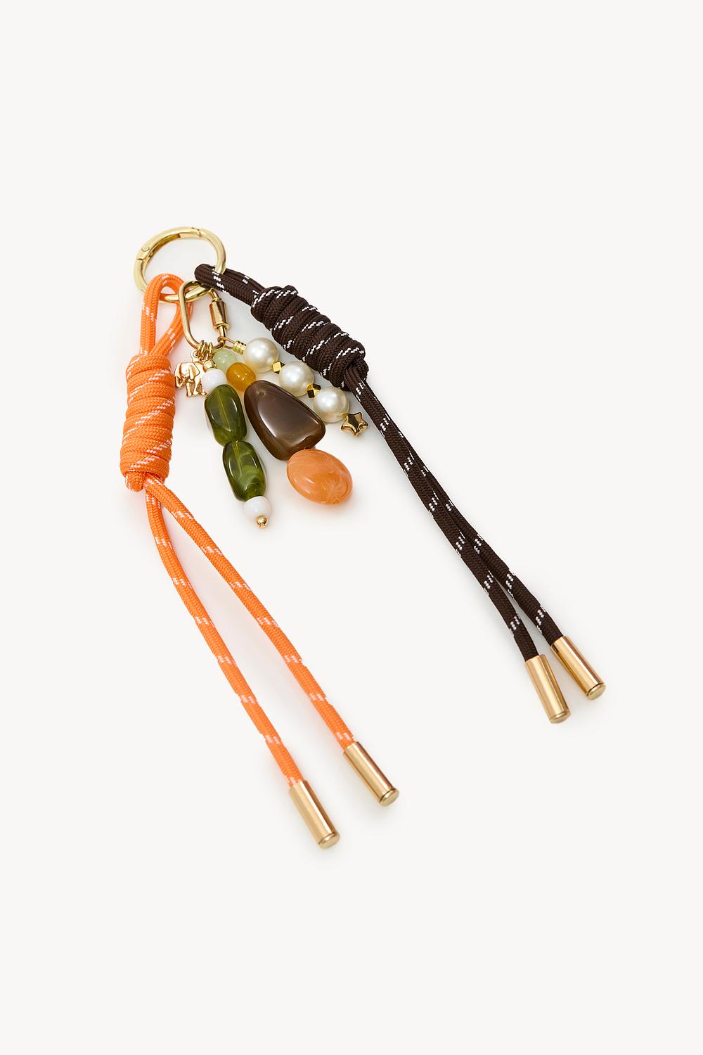 Oranje sleutelhanger