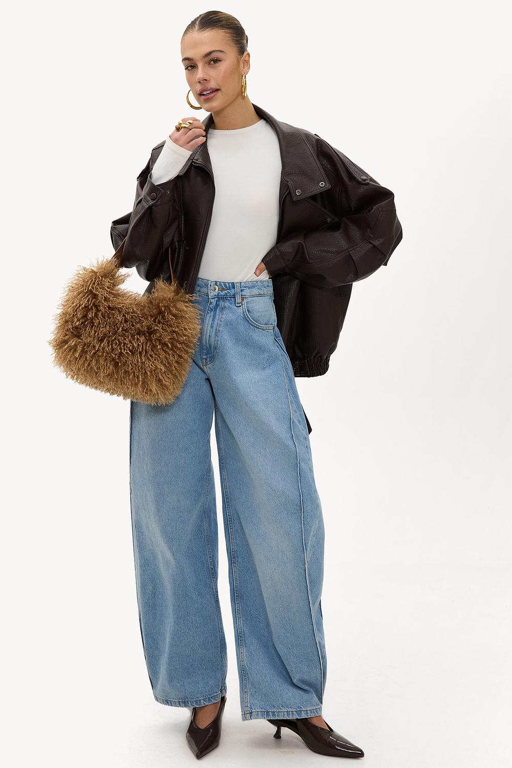 Light blue balloon jeans