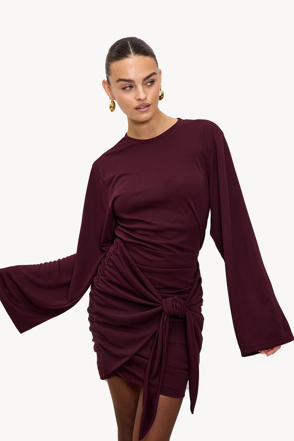 Bordeaux jurk