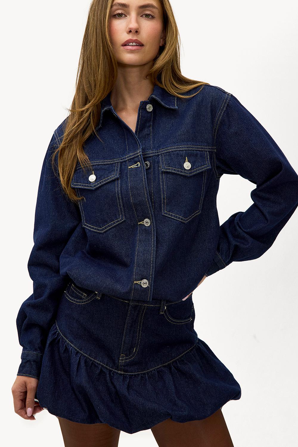 Dark blue denim jacket