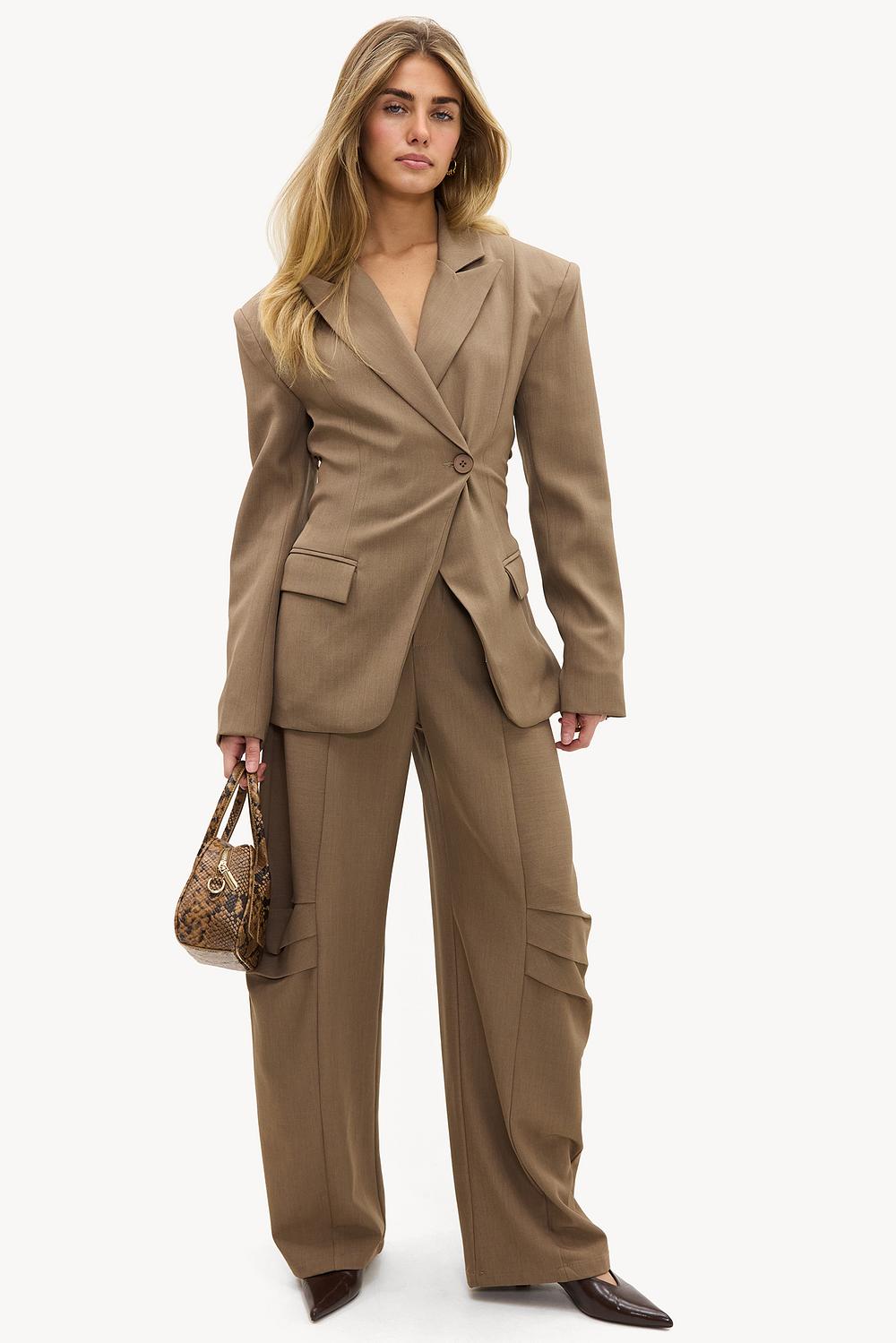 Taupe balloon trousers