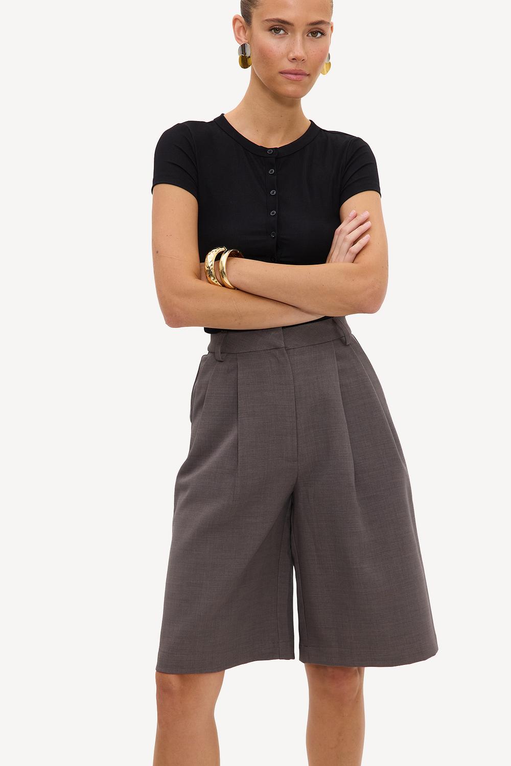 Grey Bermuda shorts