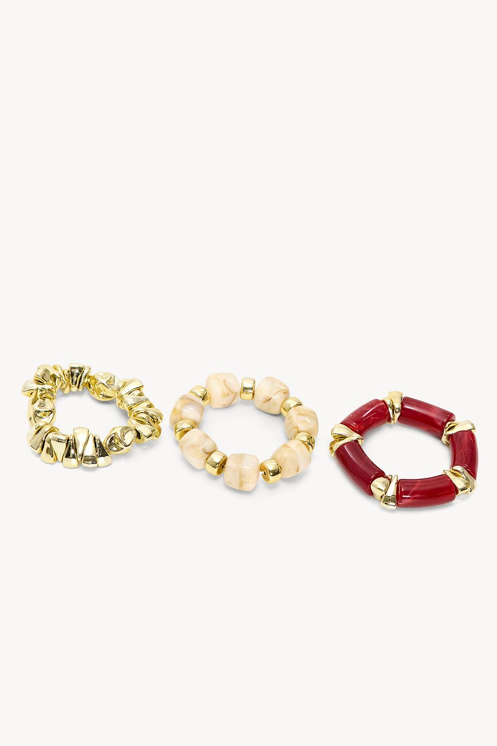 Gold 3-pack bracelets
