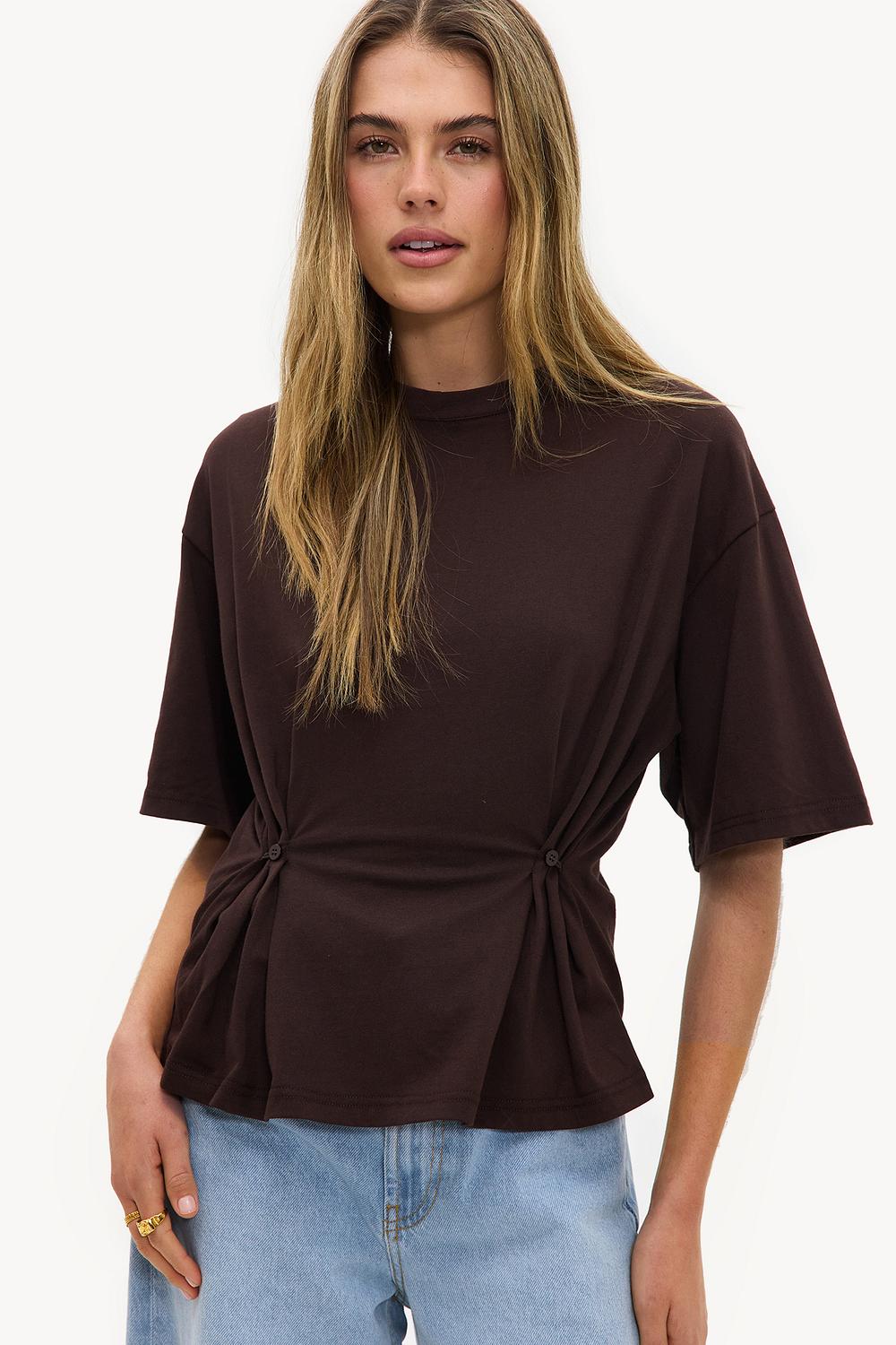 Brown tailored shirt