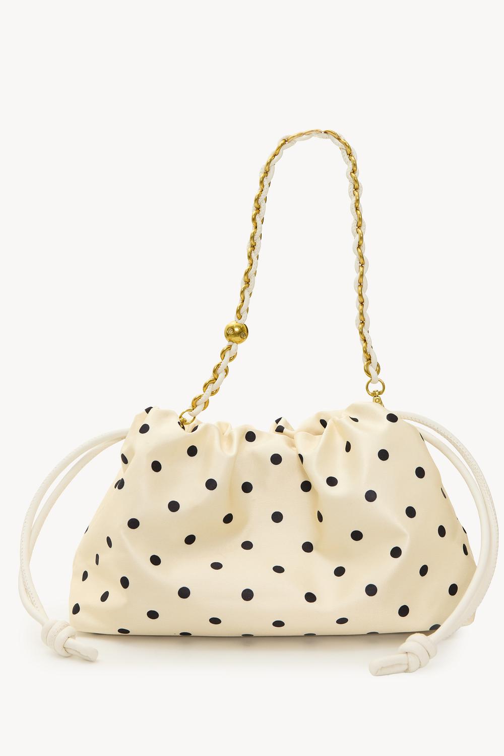 Sac blanc à pois