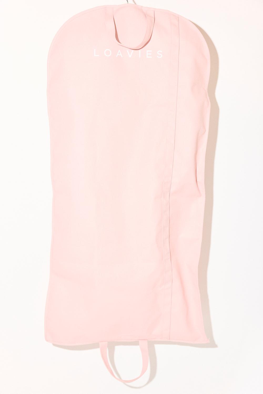 Pink garment bag