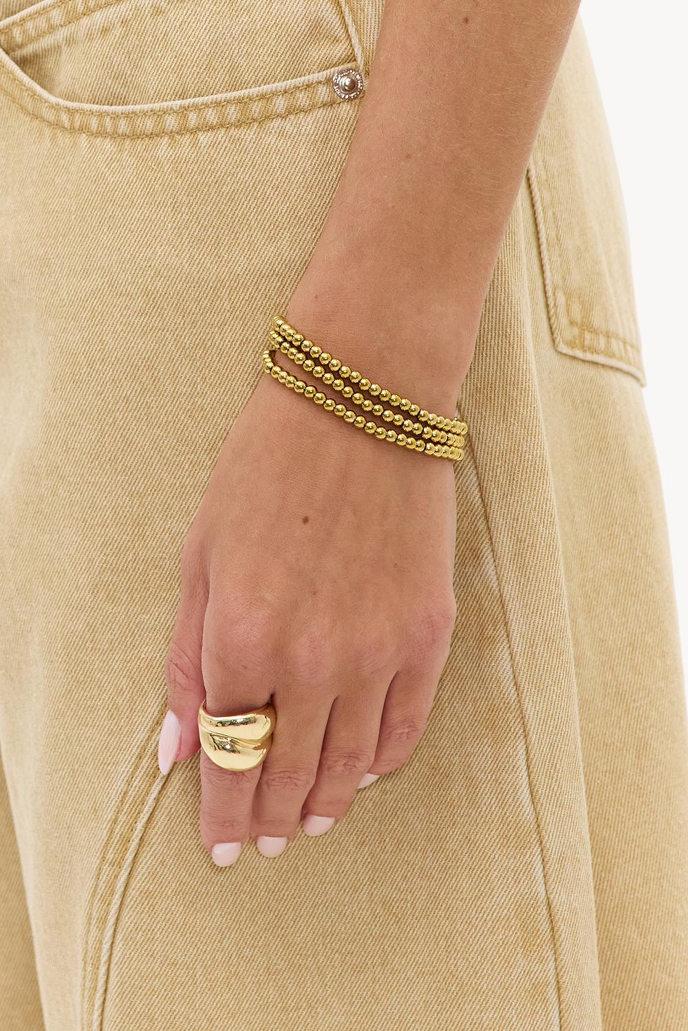 Gold adjustable bracelet