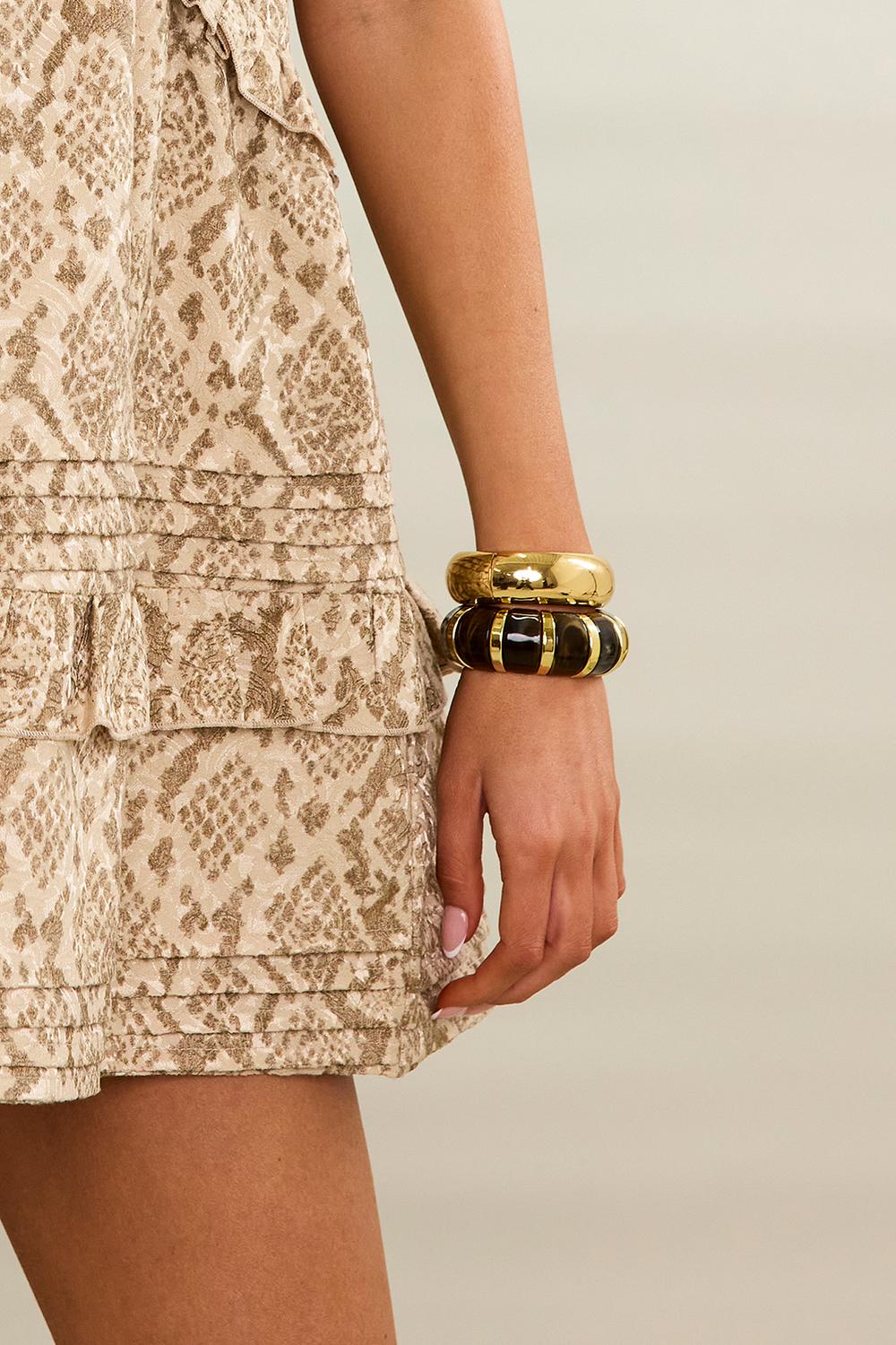 Gold bracelets 2-pack