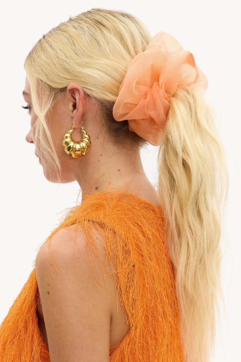 Oranje scrunchie