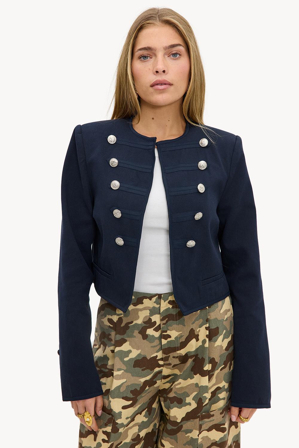 Chaqueta azul oscuro