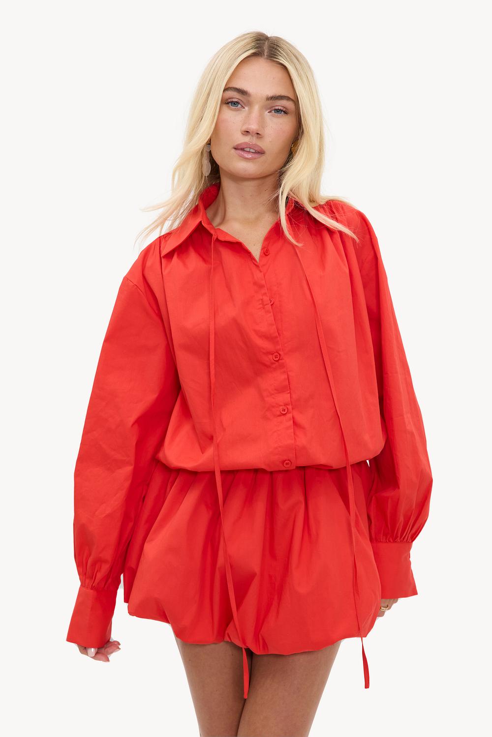 Vestido blusa rojo