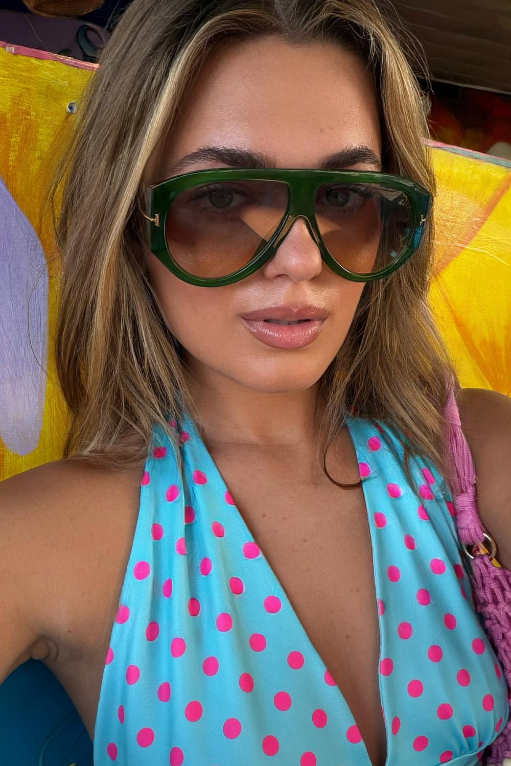 Gafas de sol verdes