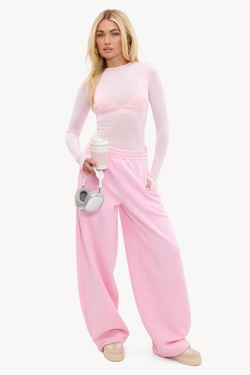 Pink sweatpants