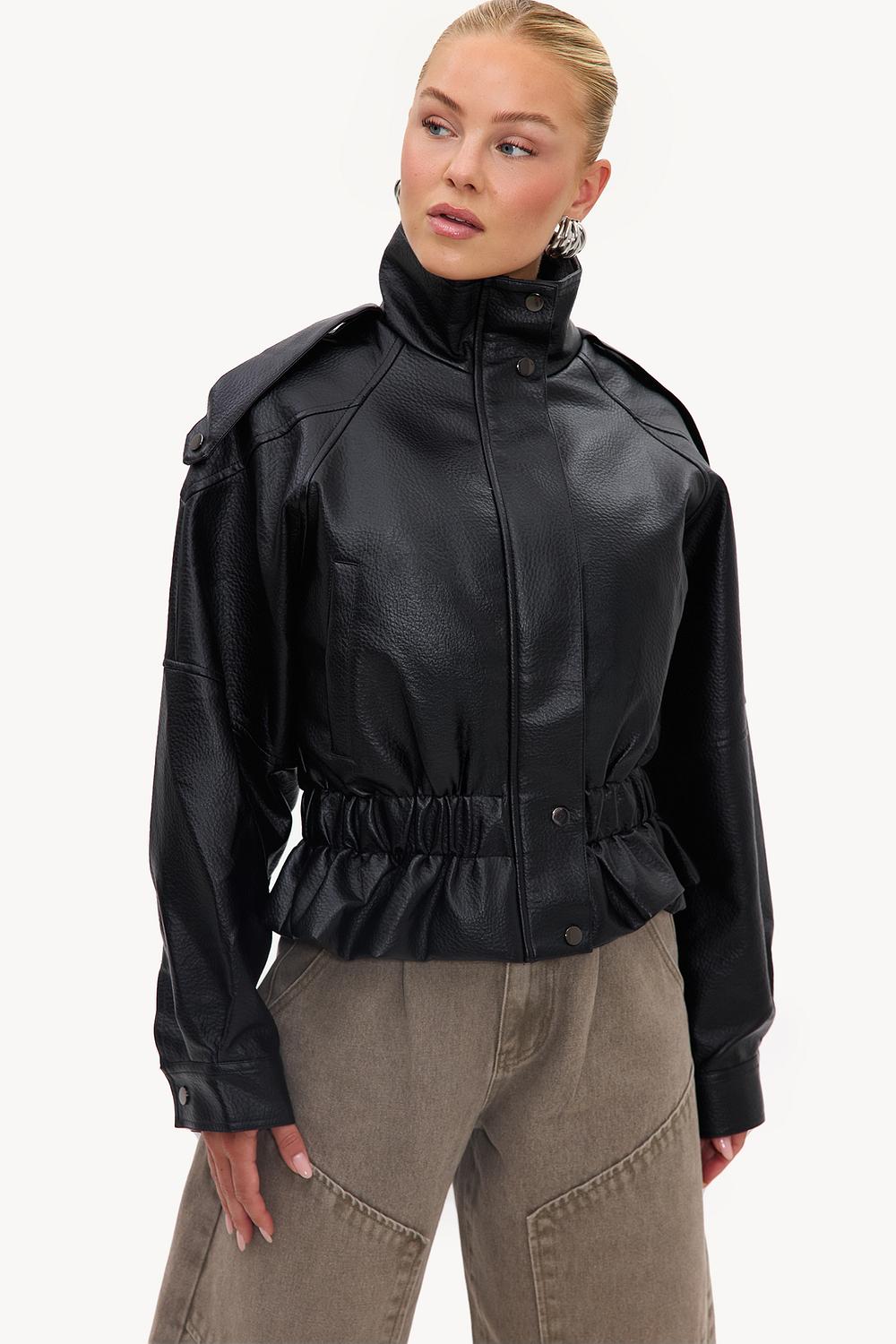 Black PU jacket