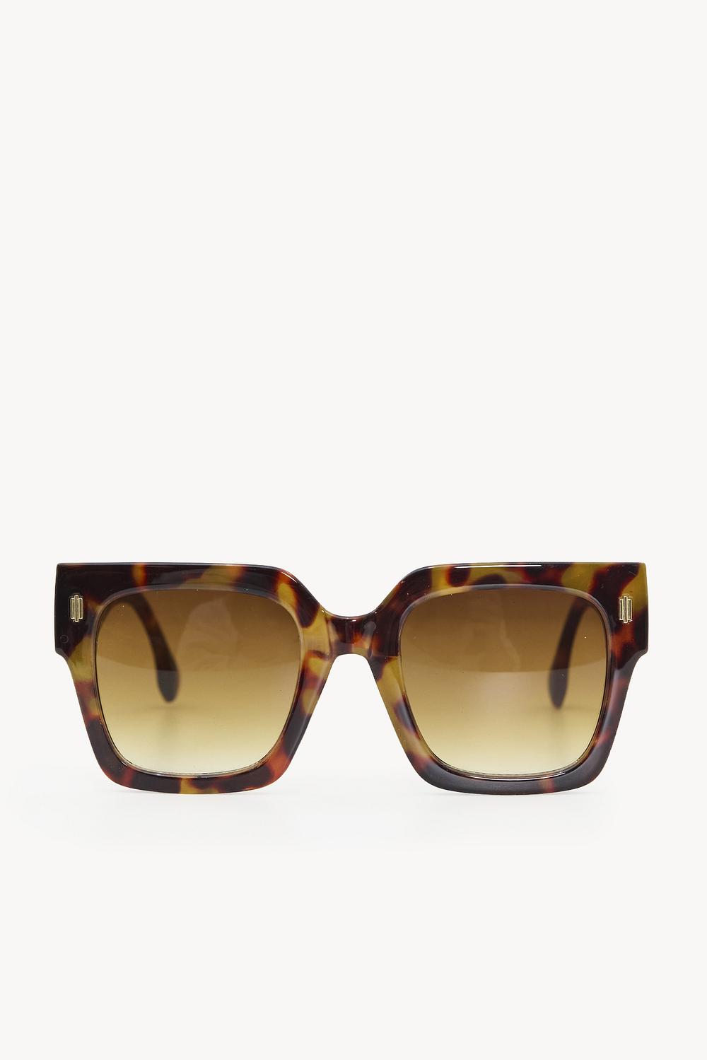 Brown sunglasses with print