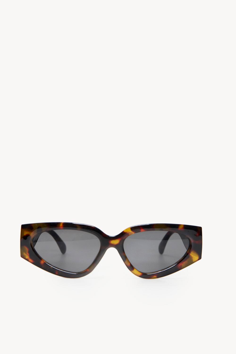 Brown sunglasses with black lenses