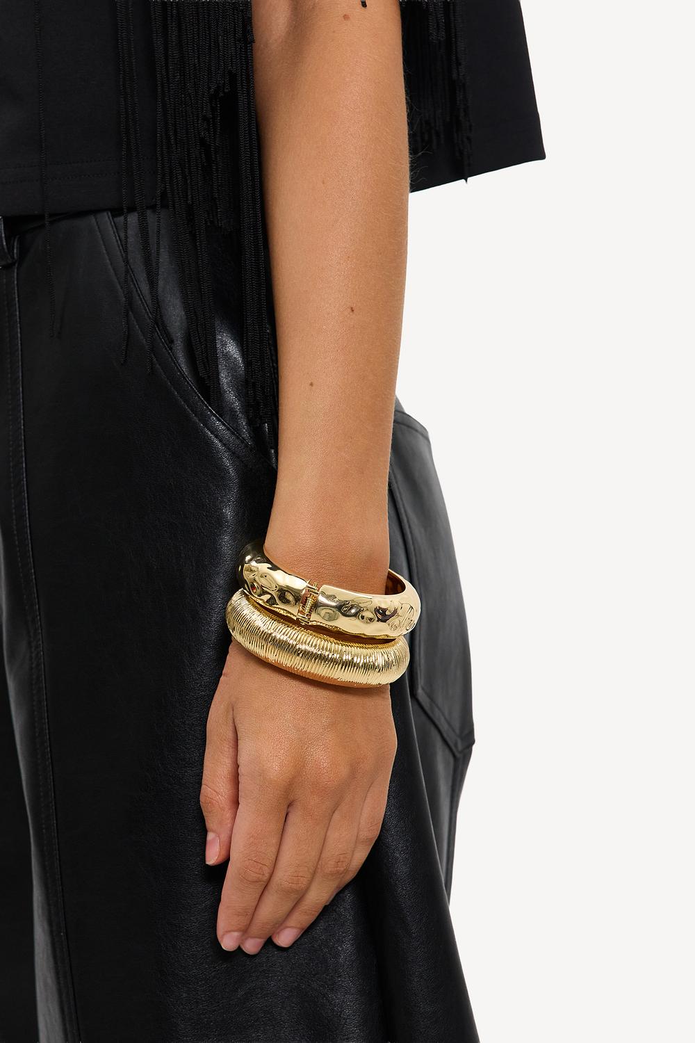 Gold bracelet set (2-pack)
