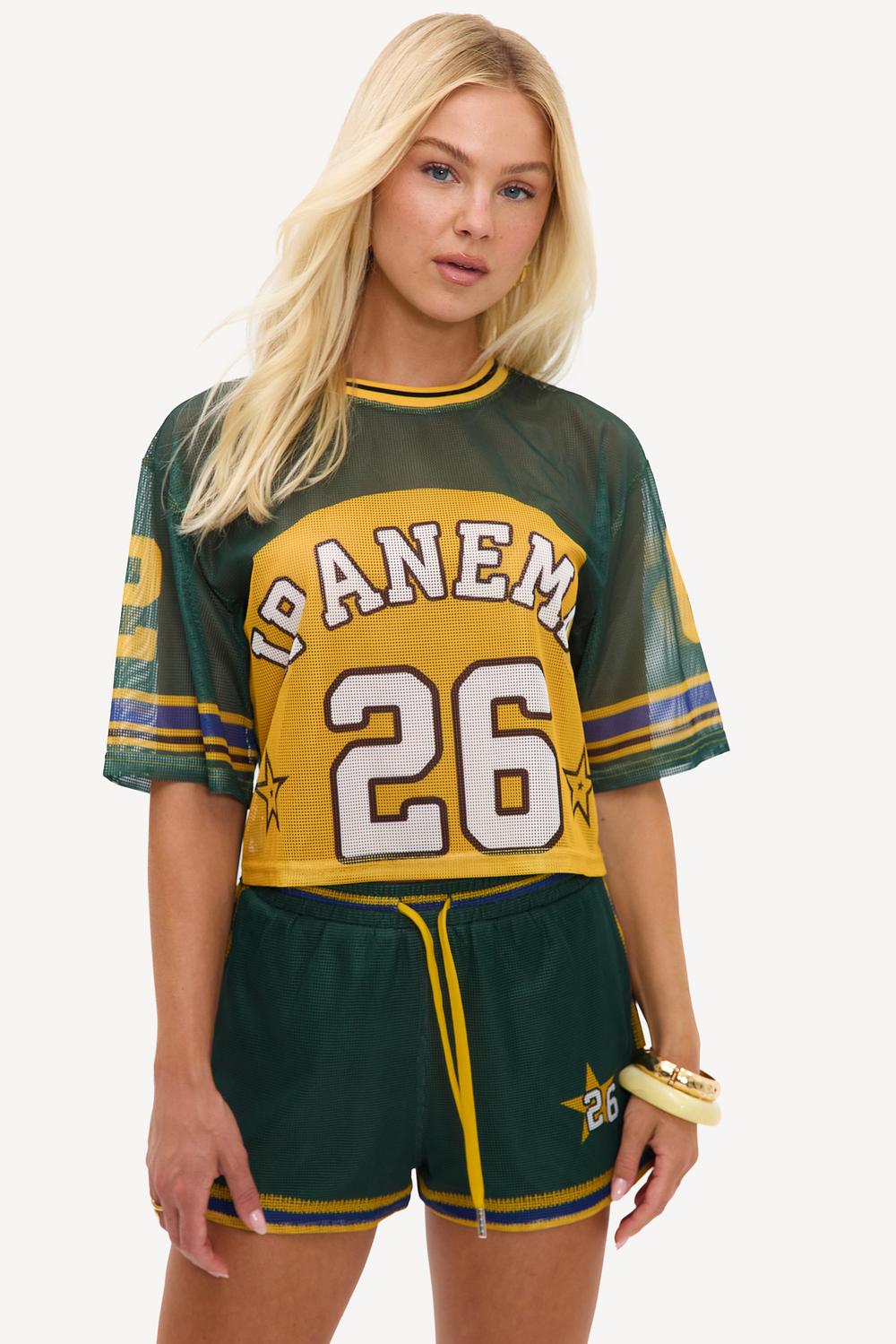 Camiseta de béisbol verde